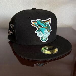 Myfitteds hat San Jose Sharks 7 3/4 New Era 59fifty Fitted Hat NHL Hockey